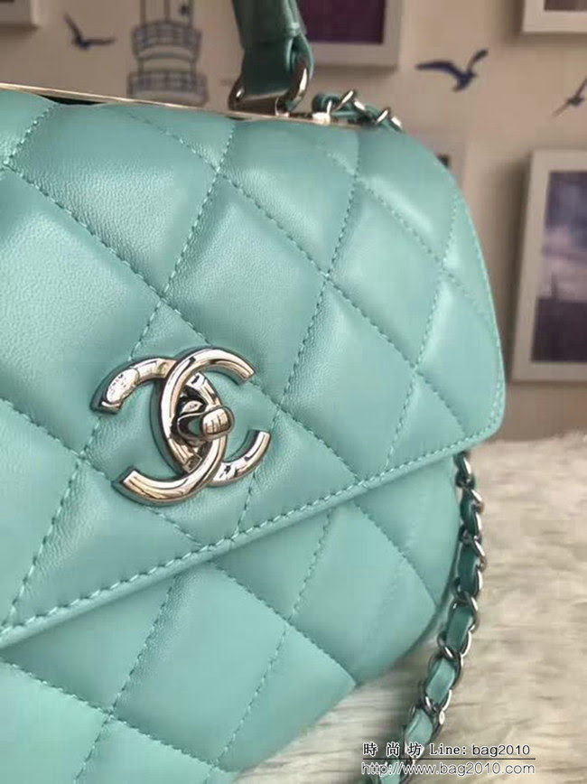 香奈兒CHANEL 92236 2018秋冬小羊皮手提肩背斜背鏈條包 DSC1063